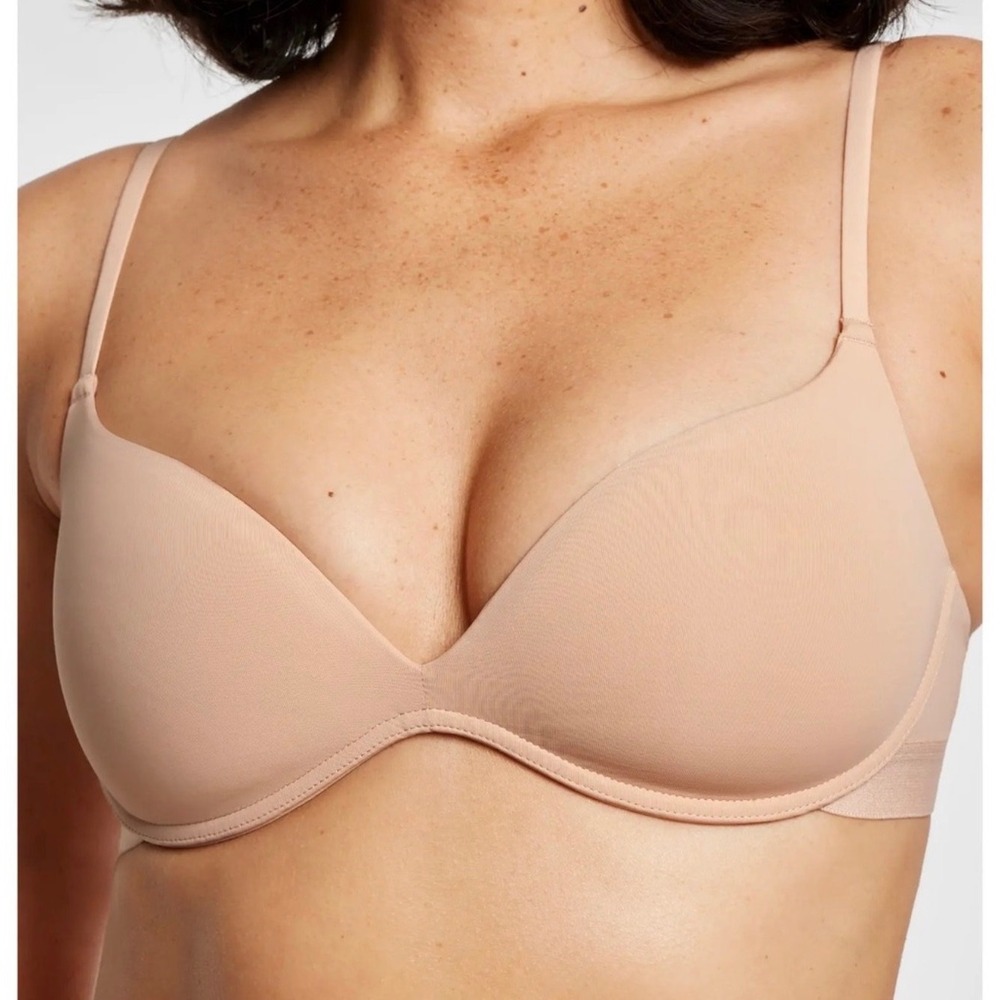NWT Pepper Zero-G Wirefree Lift Up Bra 36B Buff Nude Wireless Push Up classic